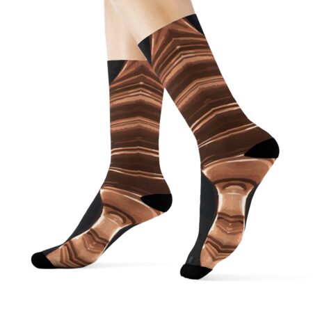 Socks to Match Copper Foamposite Sneaker Colorway | V2