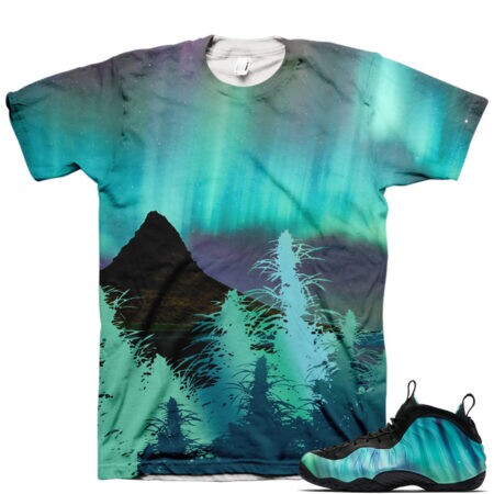 Shirt to Match Northern Lights Foamposite Sneaker Colorway | V13