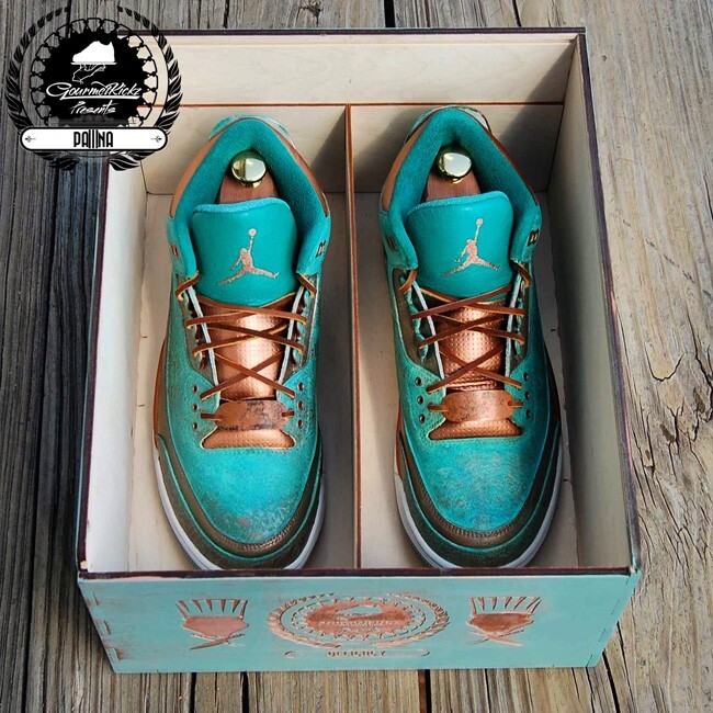 Custom Jordan 3 Patina PaThreena by GourmetKickz