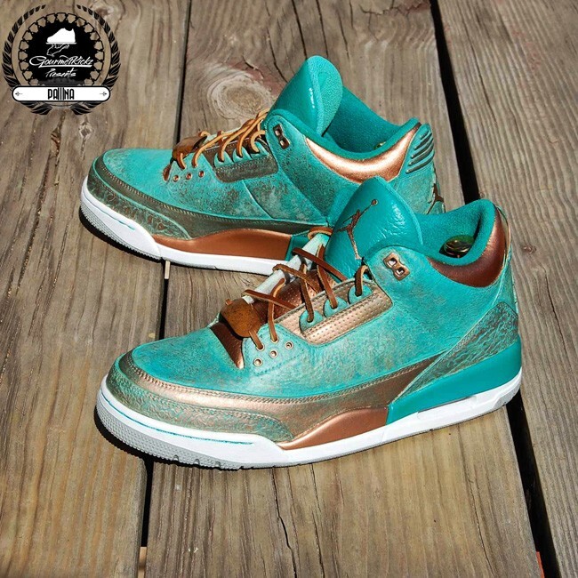 Custom Jordan 3 Patina PaThreena by GourmetKickz
