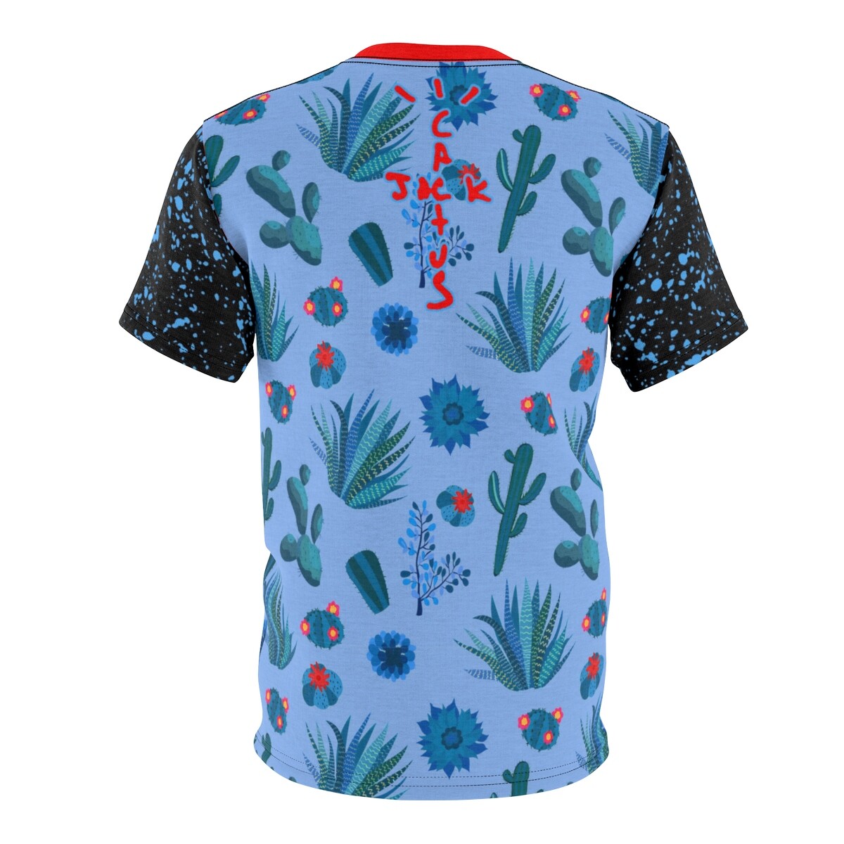 Shirt to Match Jordan 4 Cactus Jack Sneaker Colorway | Blue Cactus V4 - Image 2