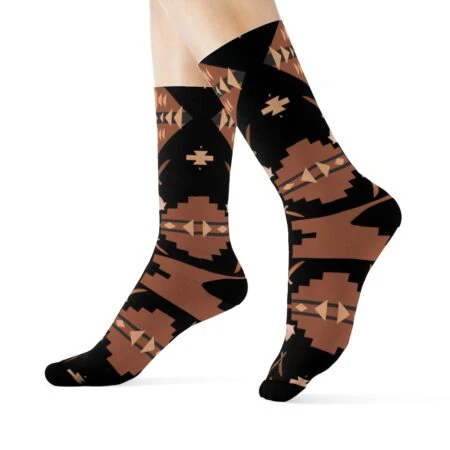 Socks to Match Copper Foamposite Sneaker Colorway