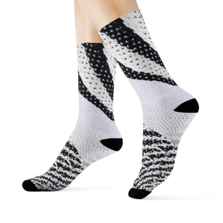 Socks to Match Yeezy Boost 350 v2 Zebra Sneaker Colorway