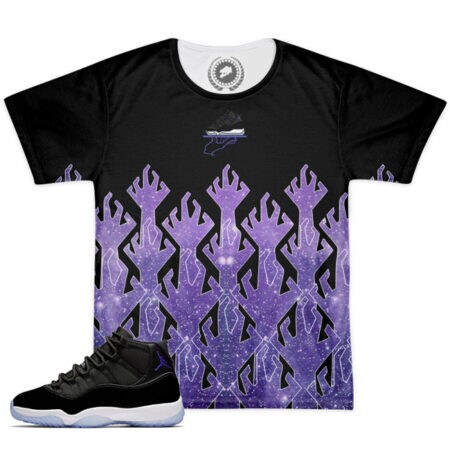 Shirt to Match Jordan 11 Space Jam Sneaker Colorway | Hungry Space Hands