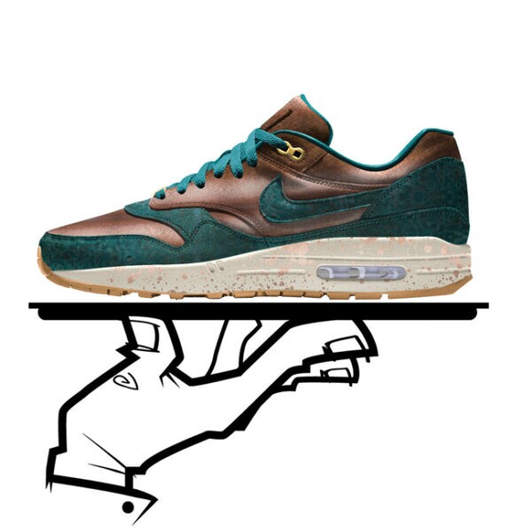 Custom Nike Air Max 1 Premium Women's Un-Patina