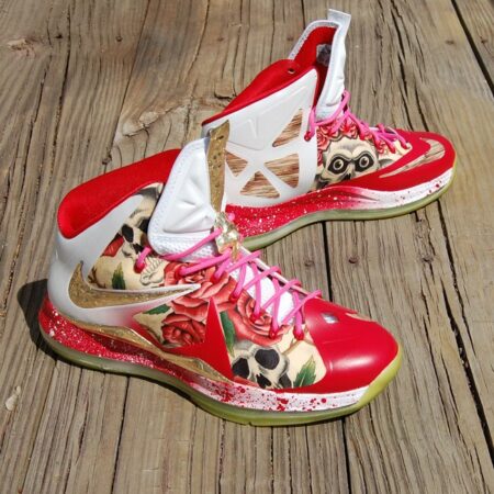 Custom "Before HeRose" LeBron X by GourmetKickz
