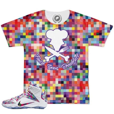 Shirt to Match LeBron 12 EXT Finish Your Breakfast Sneaker Colorway | V5