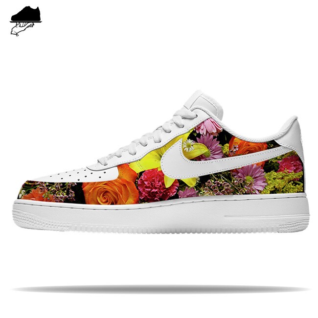 Custom Flower Bomb Nike AF1 Low by GourmetKickz - Image 5
