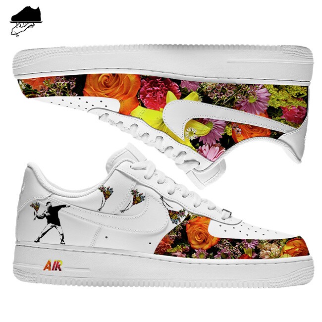 Custom Flower Bomb Nike AF1 Low by GourmetKickz - Image 2