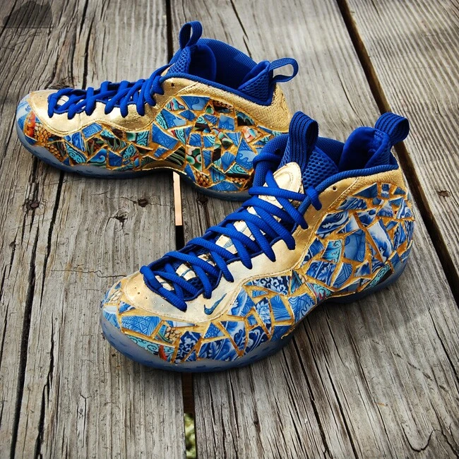 Custom Kintsugi Foamposite One by GourmetKickz - Image 2