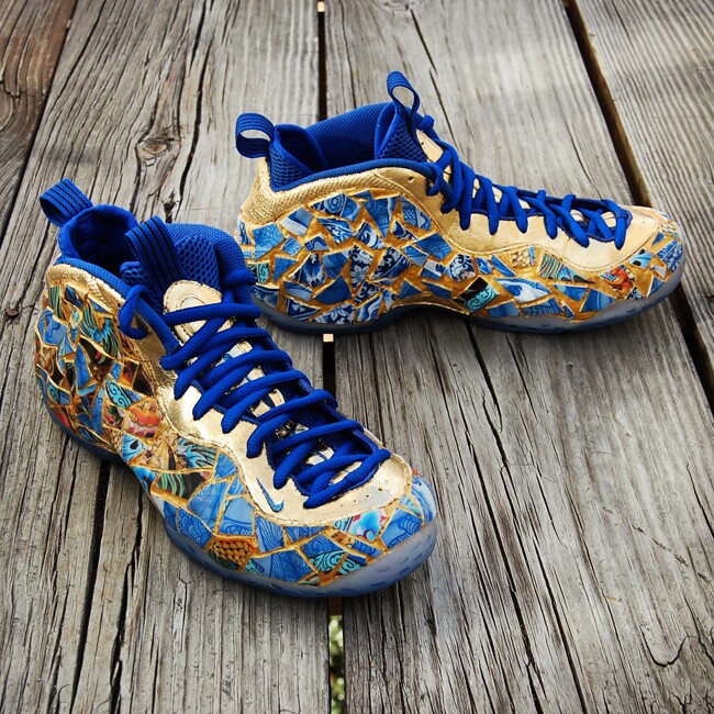 Custom Kintsugi Foamposite One by GourmetKickz - Image 3