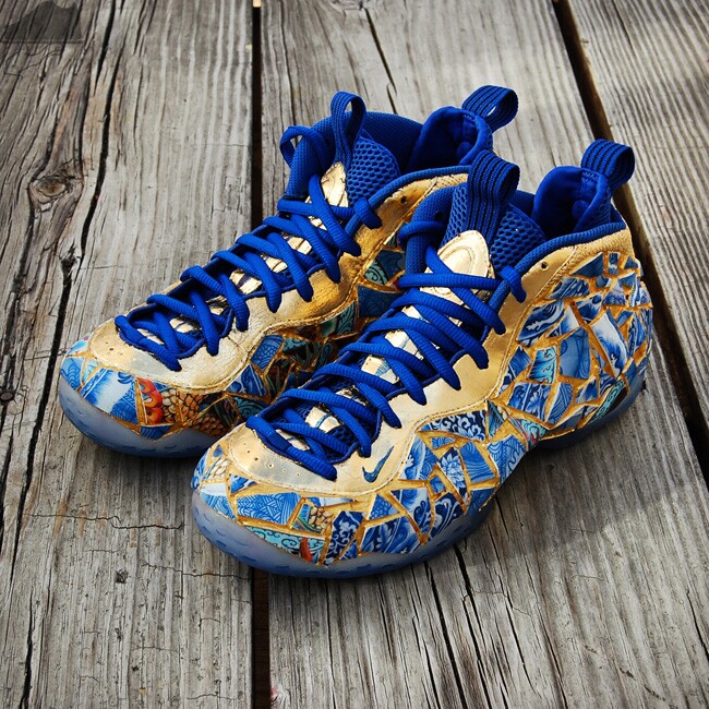 Custom Kintsugi Foamposite One by GourmetKickz - Image 7