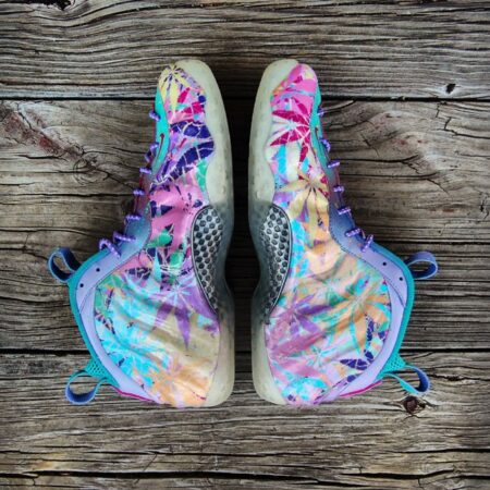 Custom "Kandy Kush" aka "Weedster Bunny" Easter 420 Foamposite