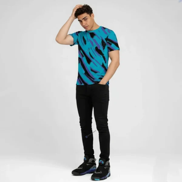 Shirt to Match Jordan 8 Aqua Mid Sole Food - Image 2