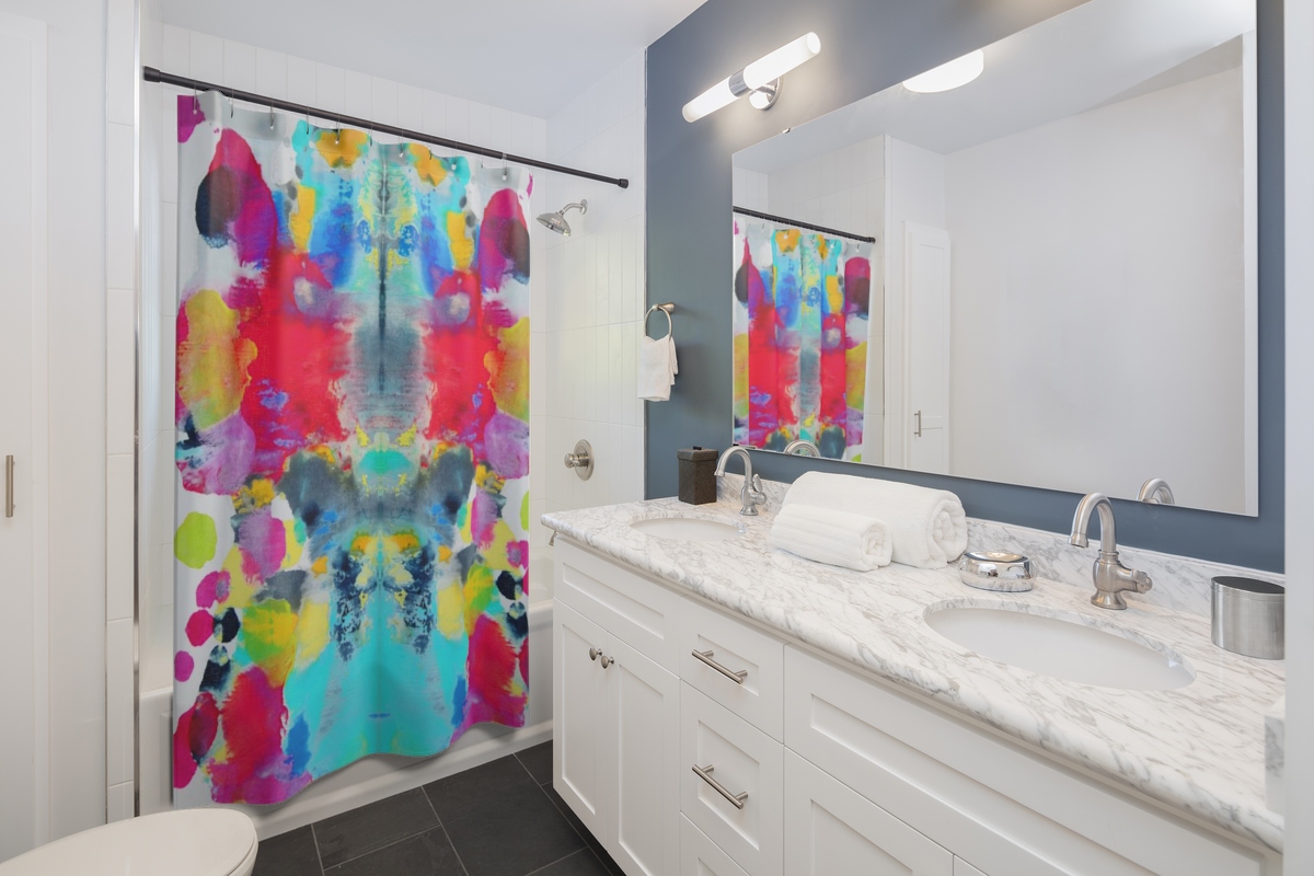 Full Color RoRschach Shower Curtains