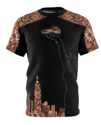 Copper Foamposite Liberty V6 Sneaker ColorwayMatch T-Shirt