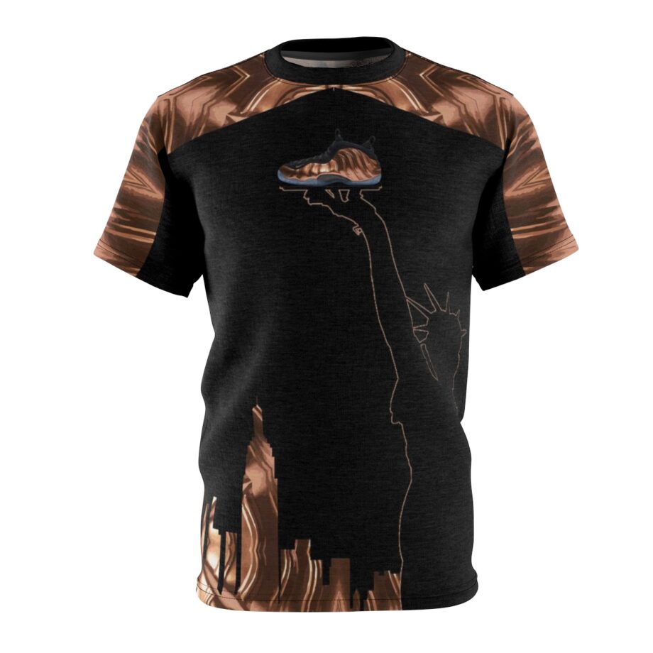 Copper Foamposite Liberty V5 Sneaker ColorwayMatch T-Shirt