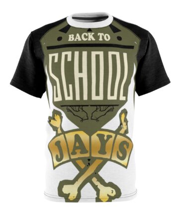 Back To School Jays Jordan 12 Sneaker ColorwayMatch Cut & Sew T-Shirt
