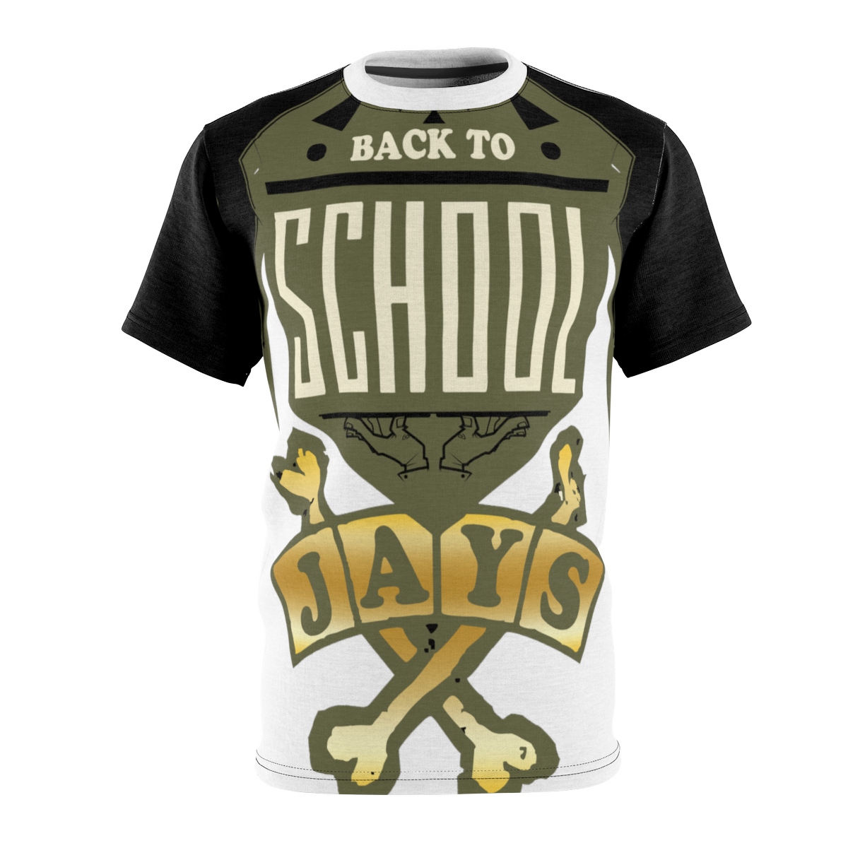 Back To School Jays Jordan 12 Sneaker ColorwayMatch Cut & Sew T-Shirt