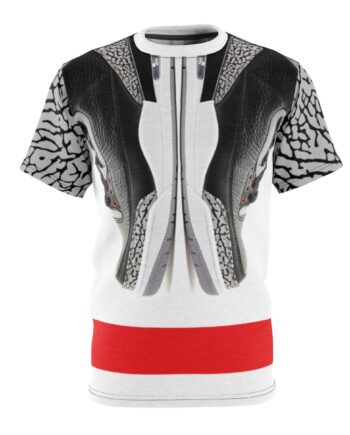 Jordan 3 Black Cement Sneaker ColorwayMatch Sole 2 Sole T-Shirt