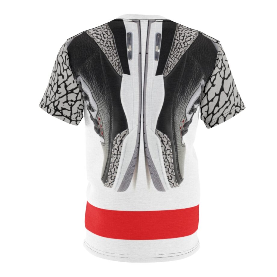 Jordan 3 Black Cement Sneaker ColorwayMatch Sole 2 Sole T-Shirt