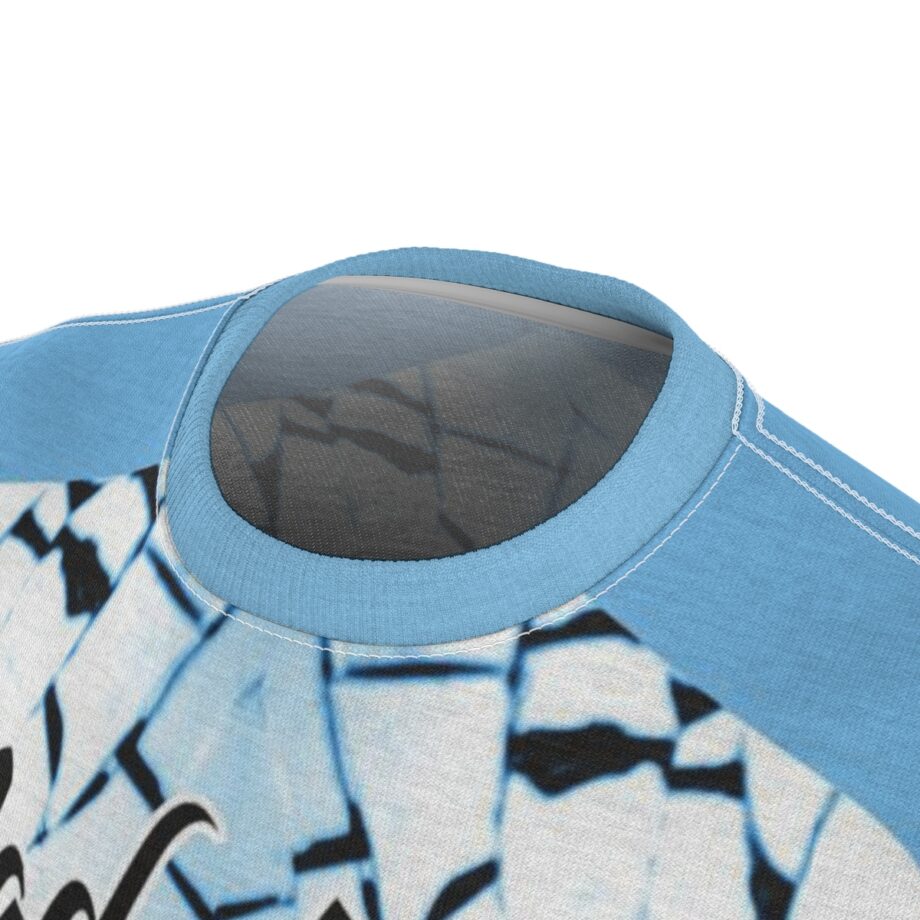 Blue Mirror Foamposite Sneaker ColorwayMatch T-Shirt Bad Luck