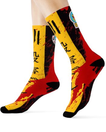 The Iconic Kill Bill Sublimation Socks by GourmetKickz