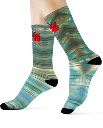 Gone Fishing Foamposite sneaker color match Sublimation Socks v2