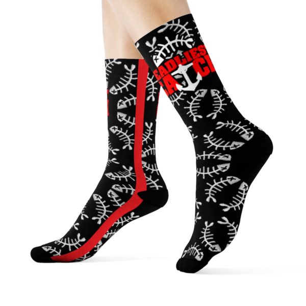 Gone Fishing Foamposite sneaker color match Sublimation Socks v3