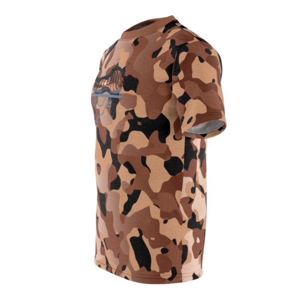 Shirt to Match Copper Foamposite Sneaker Colorway | Camo Print - Image 4