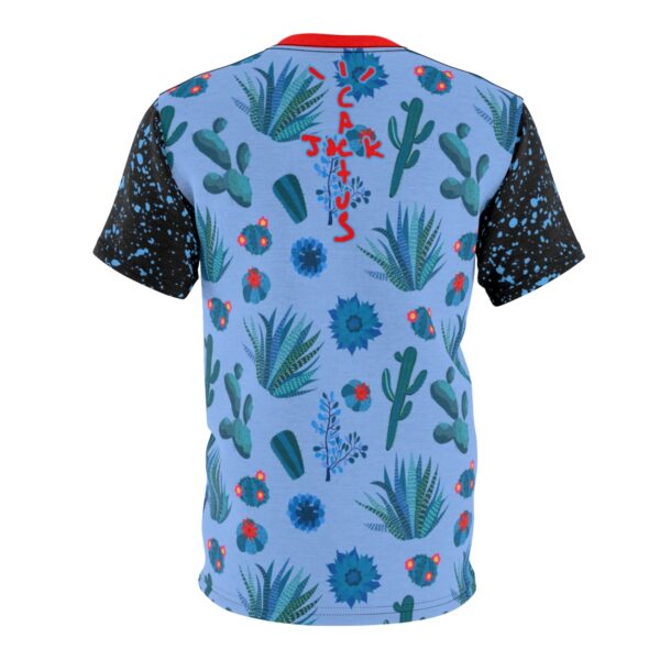 Shirt to Match Jordan 4 Cactus Jack Sneaker Colorway | Blue Cactus V4 - Image 2