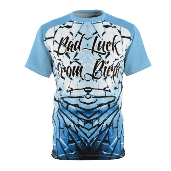 Shirt to Match Blue Mirror Foamposite Sneaker Colorway | Bad Luck V4