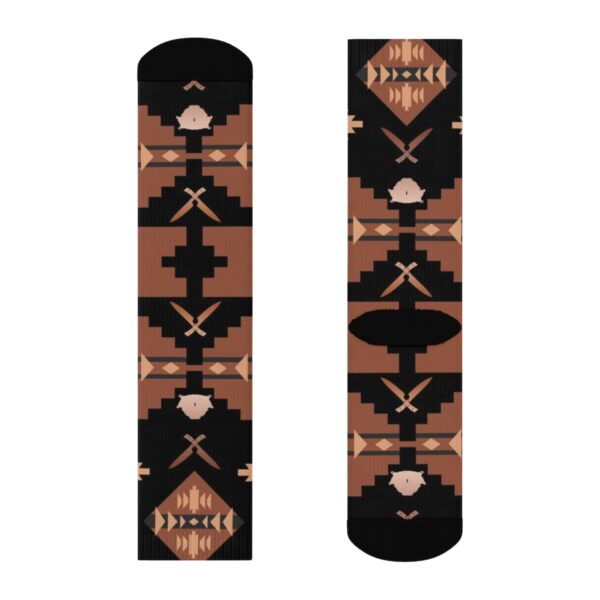 Socks to Match Copper Foamposite Sneaker Colorway - Image 3