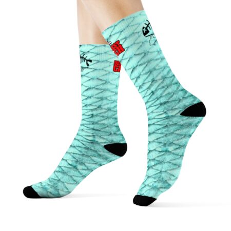 Socks to Match Gone Fishing Foamposite Sneaker Colorway