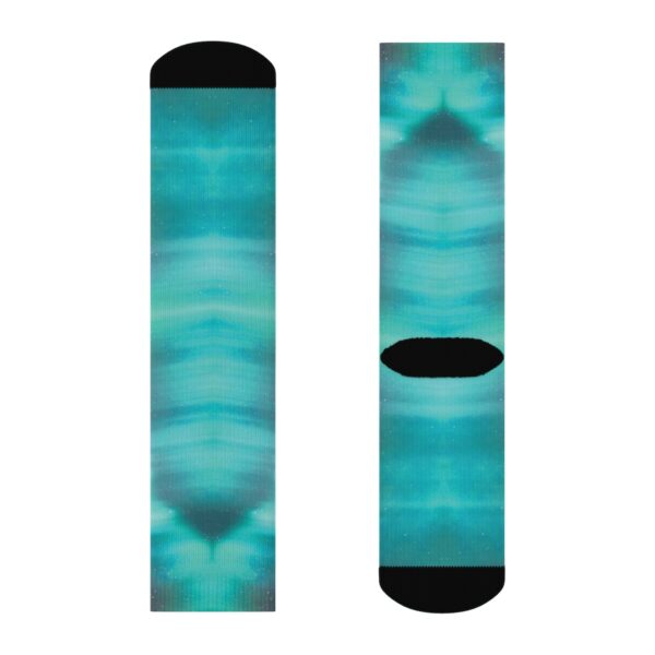 Socks to Match Northern Lights Foamposite Sneaker Colorway - Image 2