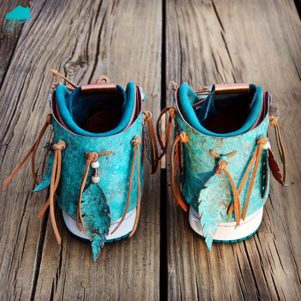 Custom Air Jordan 1 Moccasin with Patina - Image 3