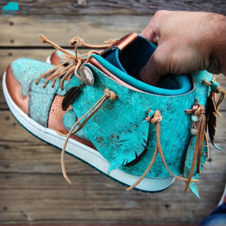 Custom Air Jordan 1 Moccasin with Patina