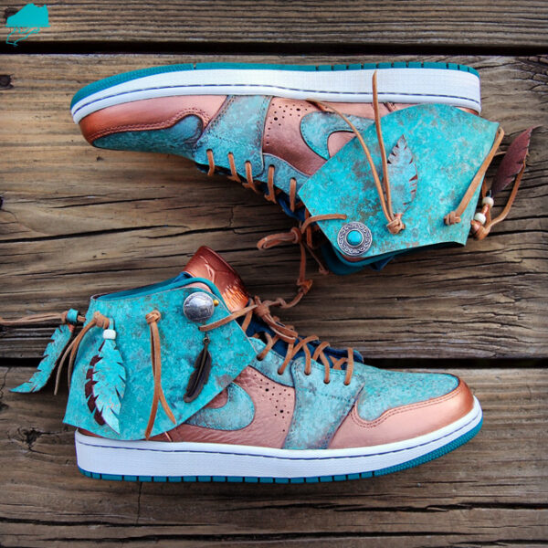 Custom Air Jordan 1 Moccasin with Patina - Image 6
