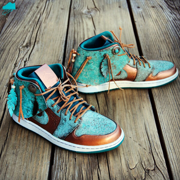 Custom Air Jordan 1 Moccasin with Patina - Image 7