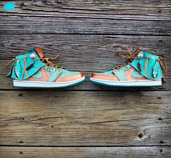 Custom Air Jordan 1 Moccasin with Patina - Image 8
