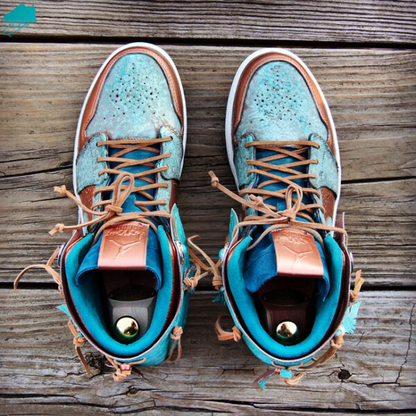Custom Air Jordan 1 Moccasin with Patina - Image 9