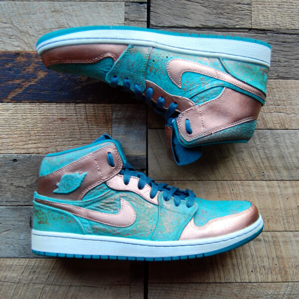 Custom Patina Pack AJ1 Mid by GourmetKickz - Image 6