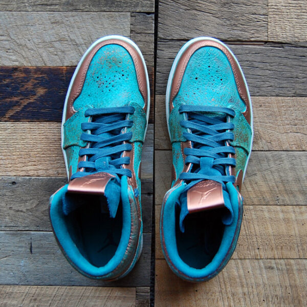 Custom Patina Pack AJ1 Mid by GourmetKickz - Image 7