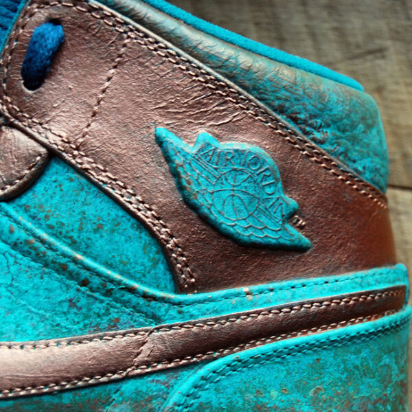 Custom Patina Pack AJ1 Mid by GourmetKickz - Image 9