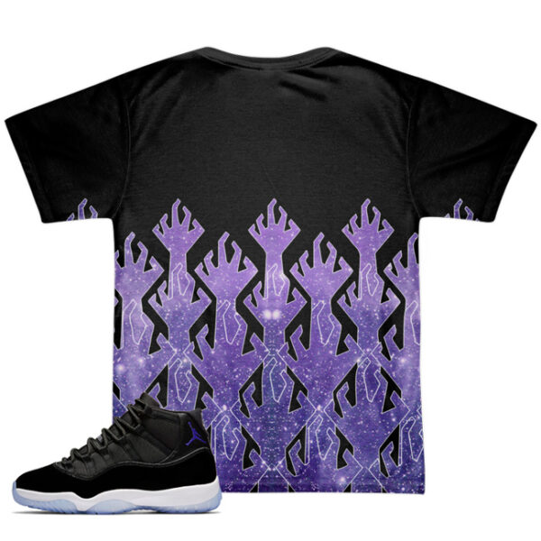 Shirt to Match Jordan 11 Space Jam Sneaker Colorway | Hungry Space Hands - Image 3