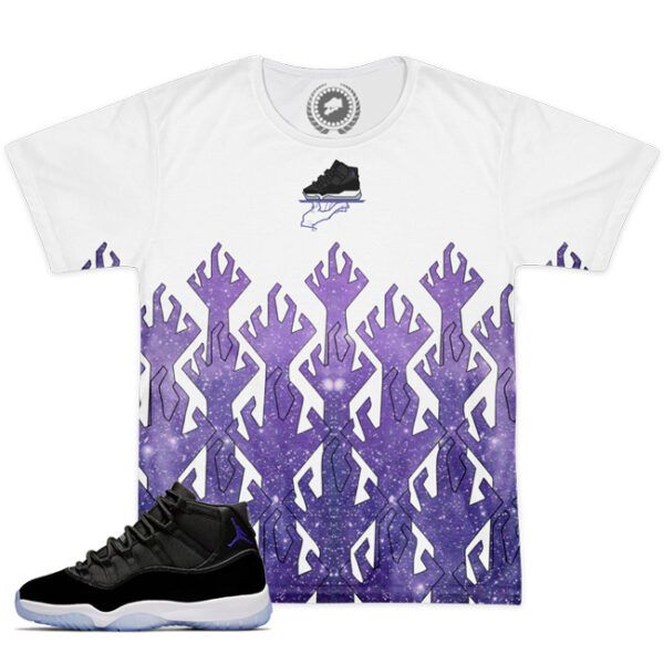 Shirt to Match Jordan 11 Space Jam Sneaker Colorway | Hungry Space Hands - Image 4