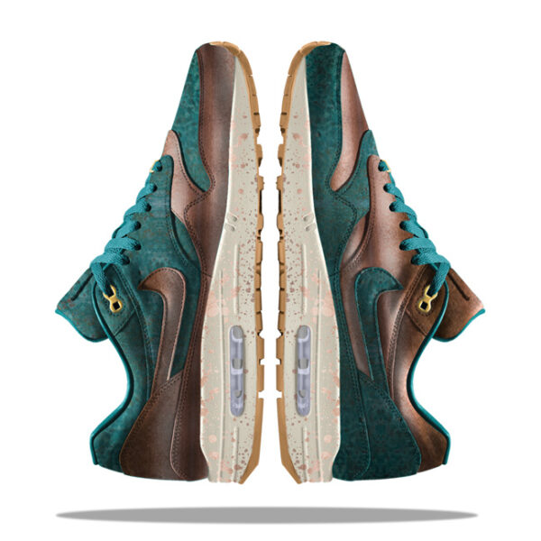 Custom Nike Air Max 1 Premium Women's Patina - Image 4