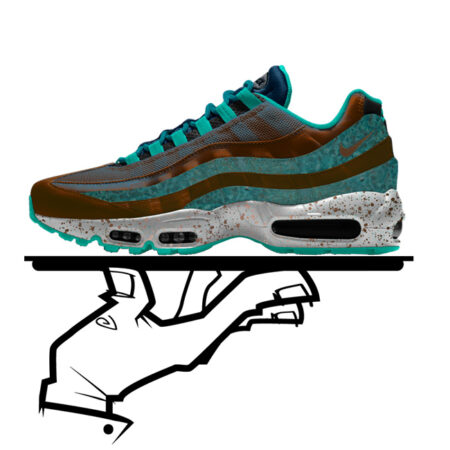 Custom Nike Air Max 95 (AM95) Patina by GourmetKickz