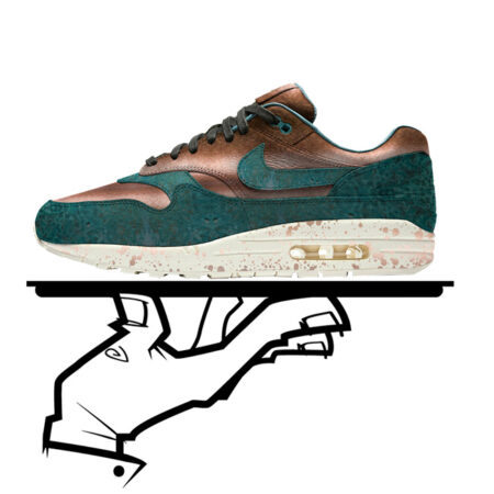 Custom Nike Air Max 1 Pinnacle Un-Patina by GourmetKickz