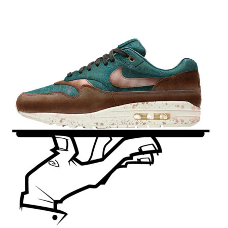 Custom Nike Air Max 1 Pinnacle Patina by GourmetKickz